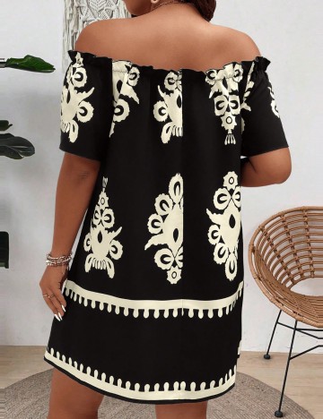 Rochie mini Shein Curve+, negru