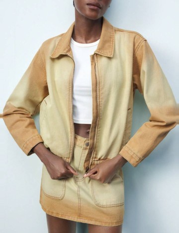 Geacă de blugi Shein, galben