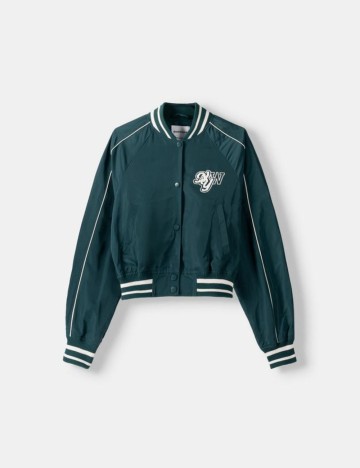 Jachetă Bershka, verde