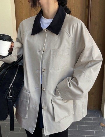 Jachetă Shein DAZY, gri