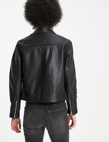 Jachetă de piele Barneys Originals, negru