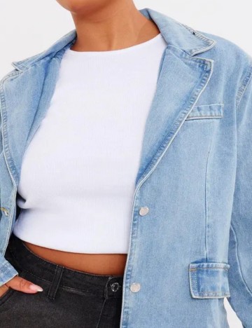 Sacou de blugi PRETTYLITTLETHING, albastru