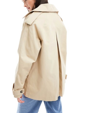 Trench scurt ASOS, maro