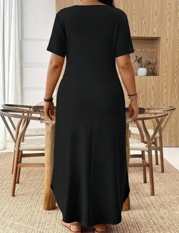 Rochie maxi Shein Curve+, negru