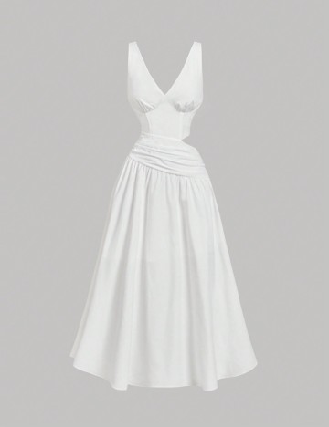 Rochie midi Shein, alb