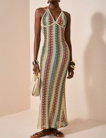 Rochie maxi Shein, mix culori