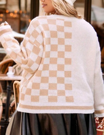 Pulover Shein Curve+, mix culori