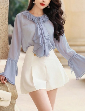 Cămașă Shein, albastru