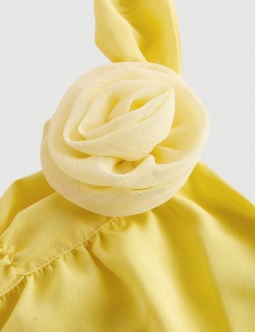 Rochie midi Shein Curve+, galben