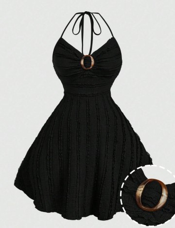 Rochie mini Shein Curve+, negru