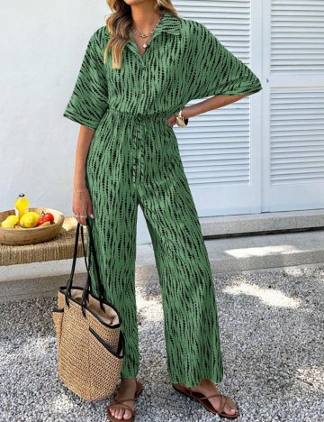 Salopetă lungă Shein, verde