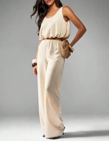 Pantaloni Shein Missguided, crem