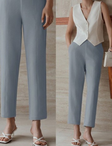 Pantaloni Shein MOTF, albastru