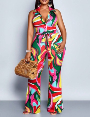 Salopetă lungă Shein Curve+, mix culori