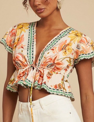 Top Shein, mix culori