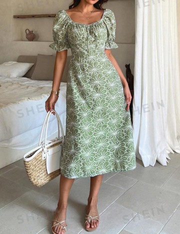 Rochie midi Shein DAZY, verde