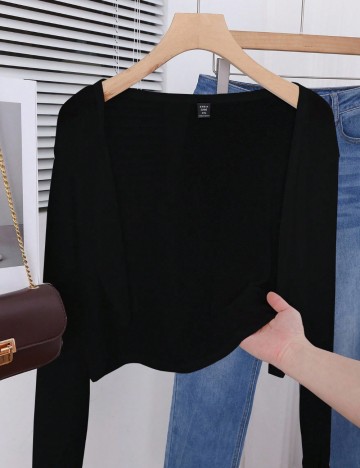 Bolerou Shein Curve+, negru