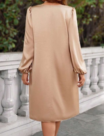 Rochie midi Shein Curve+, bej