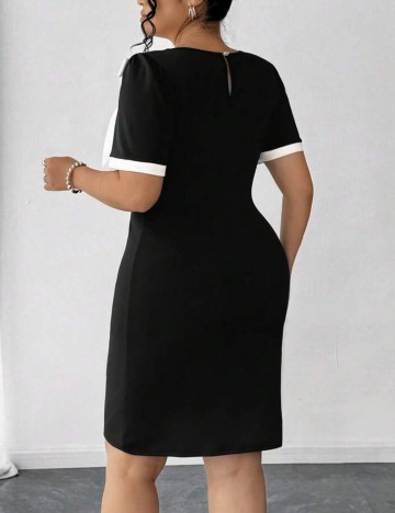 Rochie mini Shein Curve+, mix culori