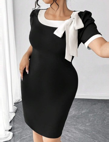 Rochie mini Shein Curve+, mix culori