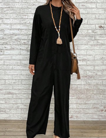 Salopetă lungă Shein, negru