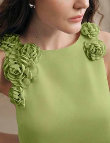 Rochie mini Shein Anewsta, verde