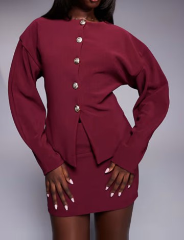 Cardigan ASOS, vișiniu