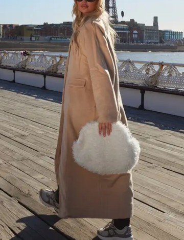 Palton PRETTYLITTLETHING, bej