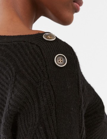 Rochie tricotată Guess, negru