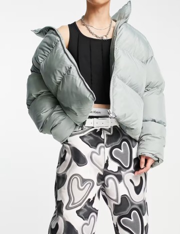 Geacă Collusion, verde prafuit