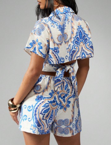 Cămașă cu m&acirc;necă scurtă Shein Missguided, mix culori