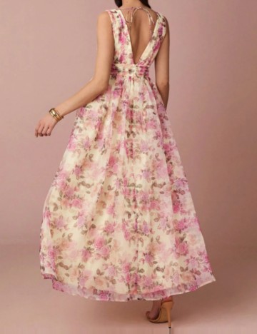 Rochie maxi Shein, mix culori