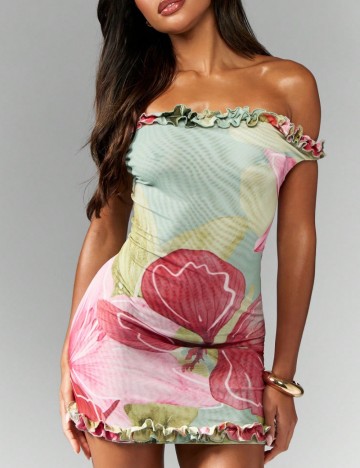 Rochie mini Shein Missguided, mix culori