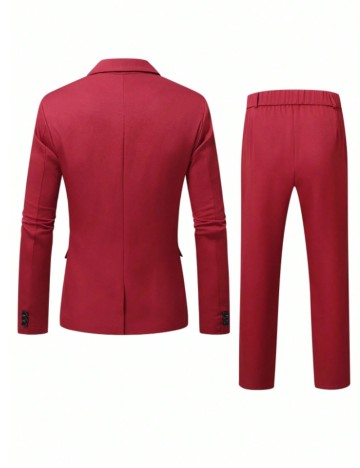 Costum Shein, vișiniu