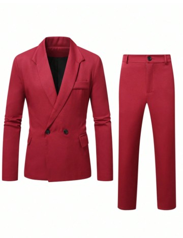 Costum Shein, vișiniu