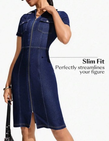 Rochie de blugi Shein, albastru