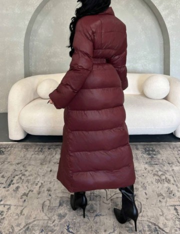 Geacă lungă Shein, vișiniu