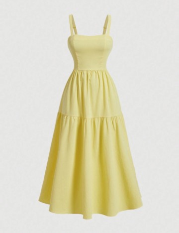 Rochie midi Shein, galben