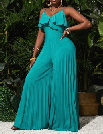 Salopetă Shein, turcoaz