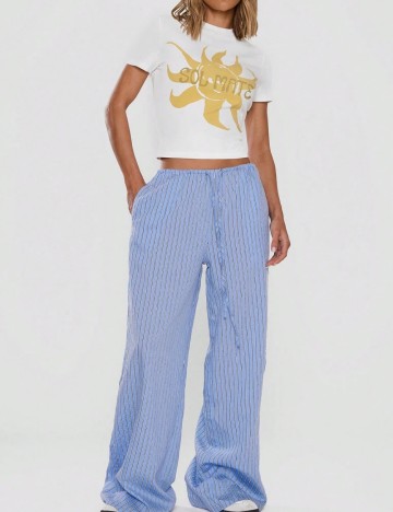 Pantaloni Shein, albastru