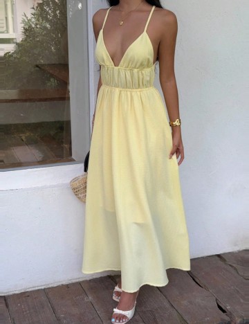 Rochie maxi Shein, galben