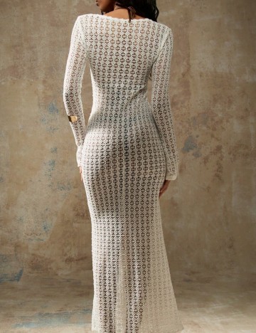 Rochie maxi Shein Missguided, alb