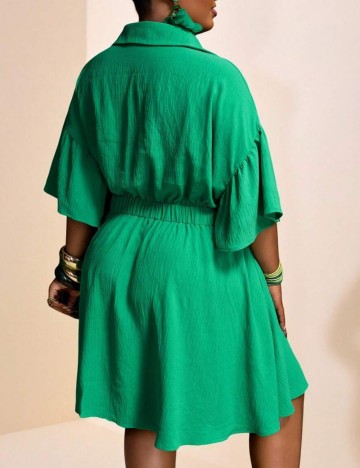 Rochie mini Shein Curve+, verde