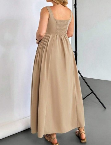 Rochie maxi Shein Curve+, bej