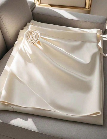 Fustă mini Shein, crem