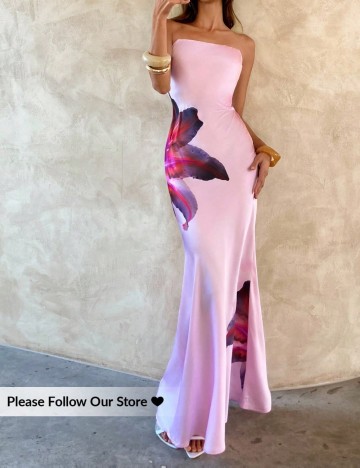 Rochie maxi Shein, roz