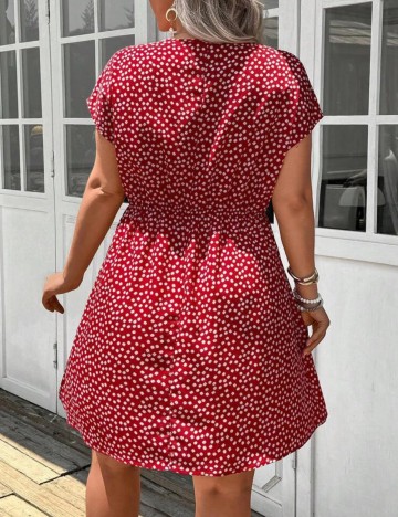 Rochie mini Shein Curve+, mix culori