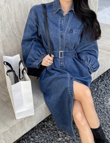 Rochie midi Shein DAZY, albastru