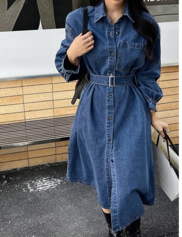 Rochie midi Shein DAZY, albastru