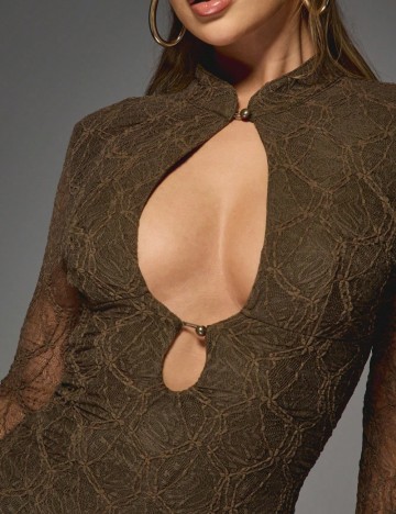 Rochie mini Missguided by Shein, kaki